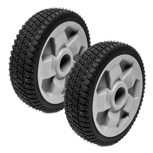 Sutmorly 8 Front Wheel Replacement for Toro 125-2510 Plastic Wheel Compatible with TimeMaster 30in Lawn Mowers 20199 20200 20975 20976 20977 20978 21199 21200 21810 21811 2 Pack