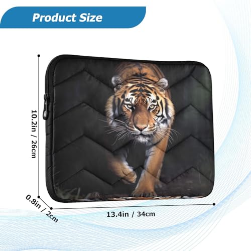 Funda para portátil negra Wild Tiger para 13-14 pulgadas miniatura 3