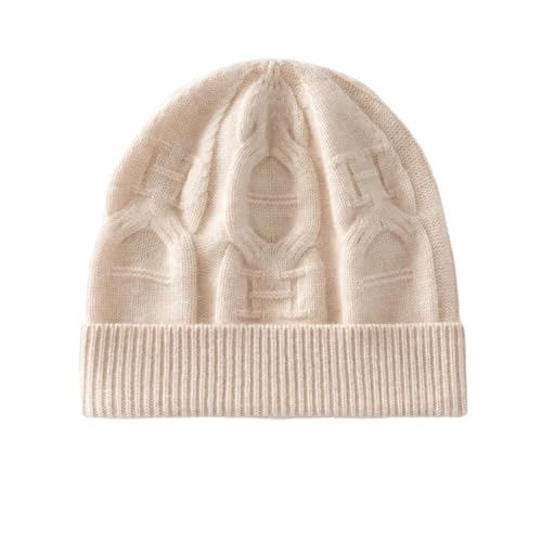 Gorro de cachemira para otoño e invierno, cálido gorro de lana de punto para exteriores, diseño unisex