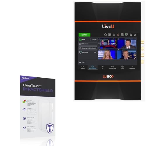 BoxWave Screen Protector Compatible With LiveU LU800 - ClearTouch ImpactShield (2-Pack), Impenetrable Screen Protector Flexible Film