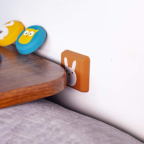 Image of Silicone Door Bumper Pack of 6 Thickened 1.7 inch Door Stop Wall Protection, Door Handle Protection, Cartoon Crash pad, Buffer Points, can be Used for Doors(Random Pattern)
