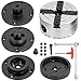 CXRCY 4Inch Lathe Chuck Set for Woodworking, 4-Jaw Self-Centering Wood Lathe Chuck Set with1