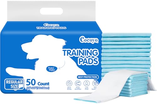 COCOYO Best Value 22"x22" Dog Training Pads 50 Count |