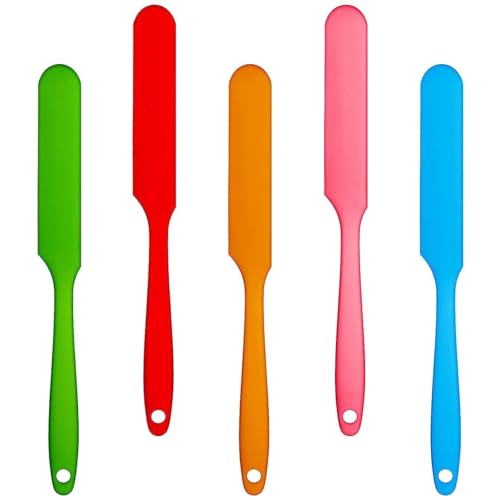 5er Set Balea Wachsstäbchen - Hochwertige Wachs Spatel aus Silikon für Haarentfernung - Wiederverwendbarer, Nicht klebender Applikator – Geeignet für Salon und Zuhause, 5 Farben