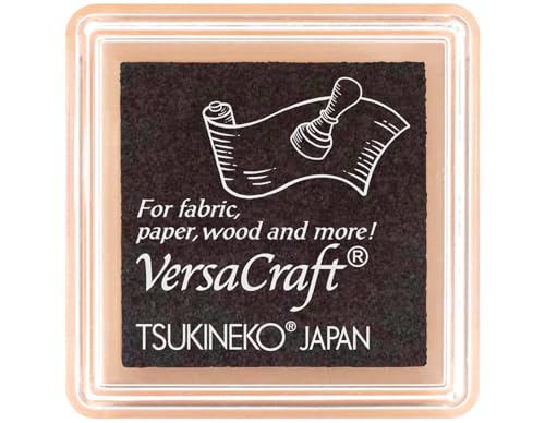 Tinta VERSACRAFT para textil color negro Espresso 33x33mm. Almohadilla