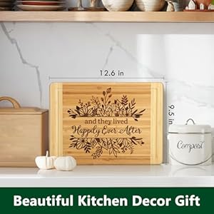 Weddinggiftforcouple2025engravedcuttingboardbridalshowergiftsforbrideandgroomengagementtheylivedhappilyeveraftermarriagecuttingboardnewlywedweddinggiftforcouples Urban Country Home Decor Wedding gift for couple 2025 engraved cutting board bridal shower gifts for bride and groom engagement they lived happily ever after marriage cutting board newlywed wedding gift for couples urban country home decor