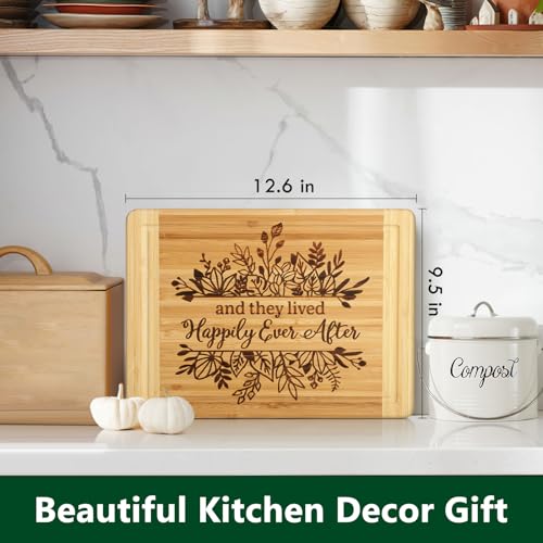 Weddinggiftforcouple2025engravedcuttingboardbridalshowergiftsforbrideandgroomengagementtheylivedhappilyeveraftermarriagecuttingboardnewlywedweddinggiftforcouples Urban Country Home Decor Wedding gift for couple 2025 engraved cutting board bridal shower gifts for bride and groom engagement they lived happily ever after marriage cutting board newlywed wedding gift for couples urban country home decor