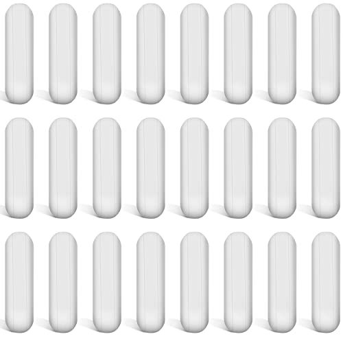 Image of Weewooday 24 Pieces PTFE Magnetic Mixer Stirrer Bar, White Color Stainless Steel Laboratory PTFE Stir Plate Bar, Mixing Plate Magnet Stick (30 Mm / 1.18 Inch)
