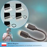 valonic Kabel HDMI krótki, 20 cm – 4 K, ARC, UHD, Full HD, Ethernet – czarny – kabel TV 0,2 m, kabel do monitora, krótki kabel HDMI do komputera lub przełącznika…