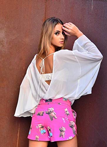 Shorts Feminino Mic Fun Hi I'm Ted Rosa - M