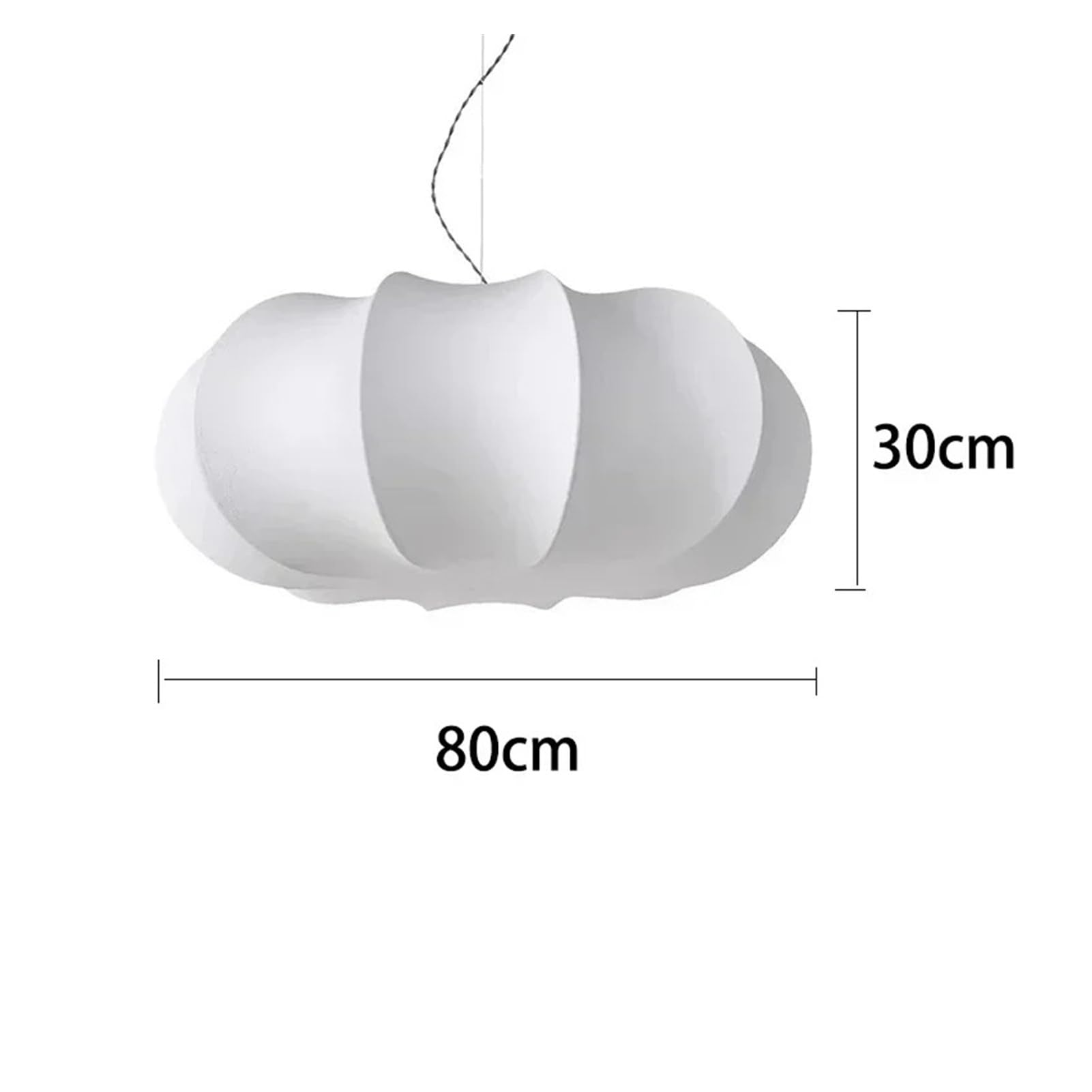 Kreatywna retro lampa do sypialni, żyrandol w stylu japońskim, żyrandol francuski design, artystyczne lampy wiszące w kształcie litery V, dekoracja pokoju (średnica 80 cm, bi