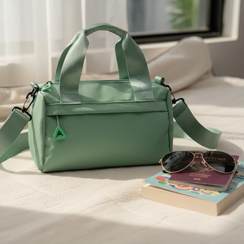 Image of POPCUBE Women's Compact Sling Bag & Hand Purse Combo | Detachable Strap Shoulder Bag with 2 Compartments | (28cmx12cmx18cm) Stylish Handbag with Strong Handles for Travel, Shopping & Daily Use