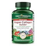 Purity Products Vegan Collagen Builder - Organic Whole Foods Fruits + Veg, Silica, Lutein, Vitamin C, Biotin, Grape Seed - Amino Acids Glycine, Lysine + Proline Collagen Boosters - 90 Tablets
