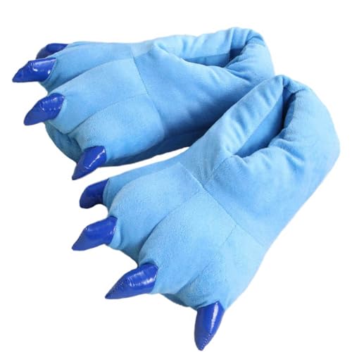 Unisex Paw Claw Slippers Funny Animal Plush Costume Shoes Plush Fuzzy Warm Home House Shoes Slipper for Indoor