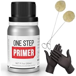 One Step Windshield Primer — Urethane Adhesion Promoter for Auto Glass Installation, Prevents Pinchweld Corrosion, Quick-Drying Activator-Free Glass Primer with Applicator & Gloves, 30 mL (1 fl oz)