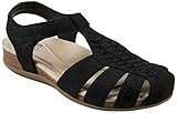 Earth® Women's BALLI Casual Sandal, Black 001, 9 M