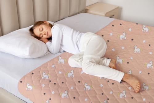 Image of Lynmark Toddler Potty Training Bed Pads - Double, 1 Pk Unicorn 53x33