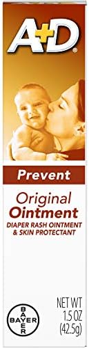 A&D Diaper Rash Ointment & Skin Protectant, Original -1.5 Ounces - 2 Pack