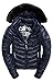 Produktbild Superdry Damen Hooded Luxe Chevron Fuji Sportjacke, Blau (Navy Tanzanite Xb2), Small (Herstellergröße: 10.0)