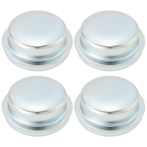 SG Store 4pcs Trailer Wheel Hub Cover Bearing Dust Cover Cold Rolled Steel Trailer Wheel Cover 64x28mm for Trailer Wheels with Diameter of 64mm, Silver