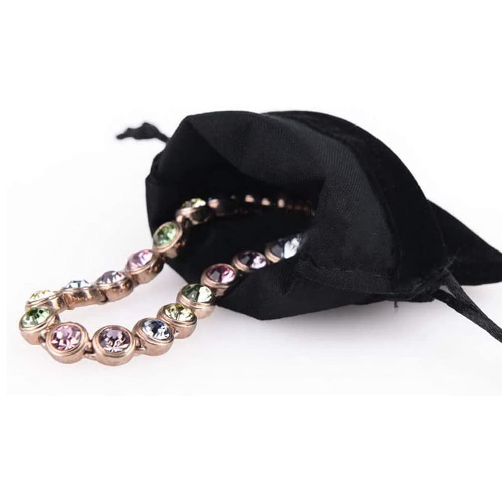 Lot De 10 Pochettes Bijoux Velours - 9x7cm, Cordon Serrage, Protection Anti-rayures