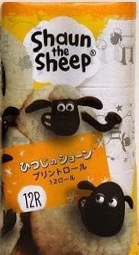 ひつじのショーン プリントロール無香料 ダブル25m 12ロール8