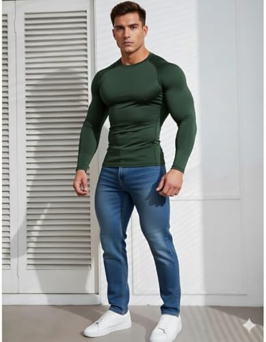 Image of Men Compression Full Sleeves T-Shirt