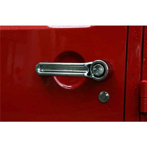Rugged Ridge | Door Handle Cover, Chrome | 13311.10 | Fits 2007-2018 Jeep Wrangler Jk #TOP4