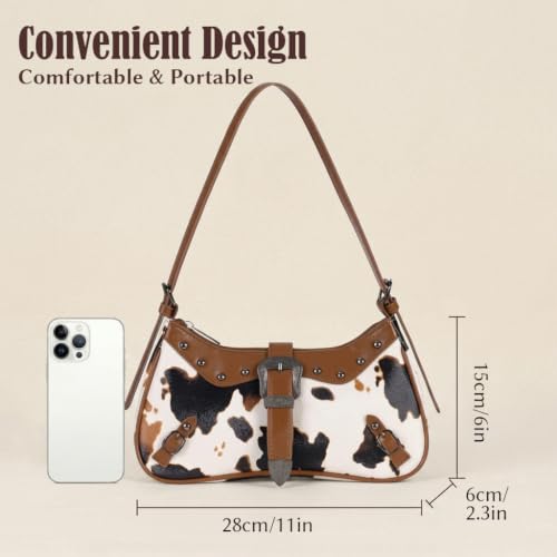 Image of PALAY Shoulder Bag for Women Girls Small Canvas Handbag with Chain Charm Hobo Bag Stylishly Sweet Y2K Star Patchwork Letter Printed Handbag Casual Small Shoulder Bag