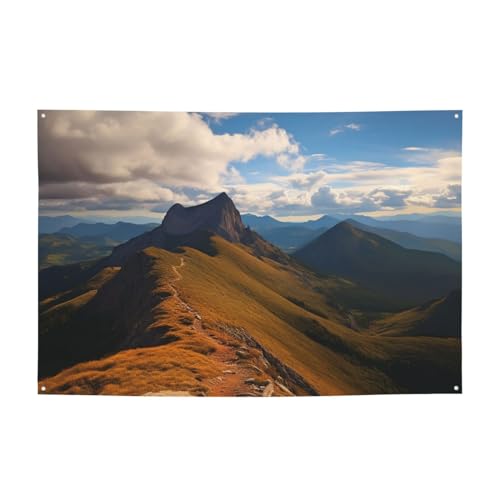 Bannière de décoration de fête Pinnacle Peak pour photographie avec cordes de suspension - Bannière de fond pour panneaux muraux - Décoration de fête -...