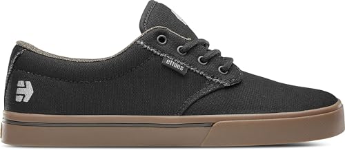 Etnies Jameson 2 Eco Sustainable Skate Style, Reinforced Cupsole, Cushioned Feel, Everyday Sneakers, Vegan - Black/Charcoal/Gum - 5 by Etnies - Image 3