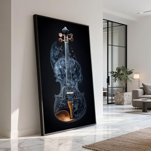 Toile violon effet fumée pour créer une ambiance musicale salon