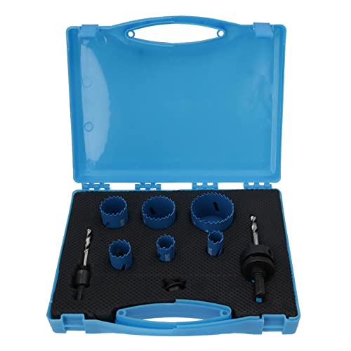 Set de sierras de corona HSS bi-metal 18-51 mm 9 piezas miniatura 4