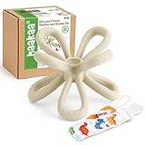 haakaa Silicone Flower Teether for Babies - Food Grade Silicone Flower Teething Toy for Teething...