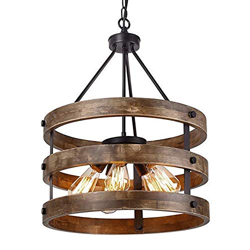Lustre suspension rétro industriel réglable en hauteur pour bar et restaurant