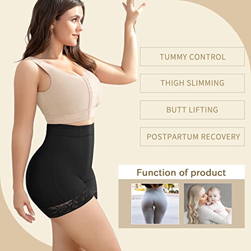 Image of KELLYLEE Tummy Control Underwear Shorts for Women High Waisted Shapewear Butt Lifter Panties High-Waisted Body Shaper Shorts
