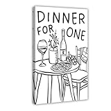 QOGDAF Minimalistisches Leinwandposter 