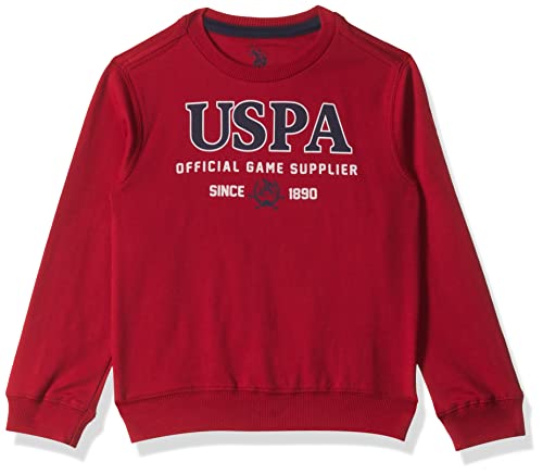 Image of U.S. POLO ASSN. UKSWSON0128 FS Round NCK SWS, 36T Sweatshirts Me. Red