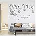 AYRSJCL Vigne Cage à Oiseaux Stickers muraux Art Decal Home Décor Mural Vinyle Amovible