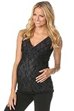 Majamas Lacey Nursing Top - Sleeveless Lace Maternity/Breastfeeding Cami/Tank