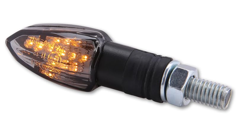 HIGHSIDER Smart Lizzard LED Blinker Körper Schwarz/Linse getönt (Paar), Vorne & Hinten