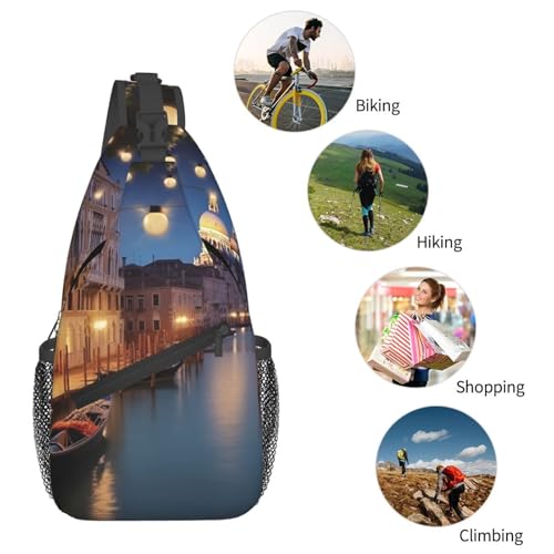 Morrales Deportivos Cross Chest Bag Negro Unisex miniatura 6