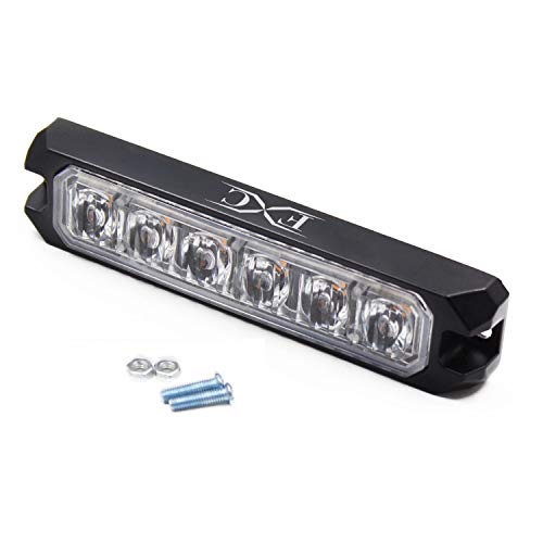 FXC 2pack 6-LED Strobe Light Red Waterproof Emergency Beacon Flash Lights,Purishion Caution Bar 16 Patterns Flashing Car SUV Pickup Truck Van Vehicle POV by FXC - Image 7