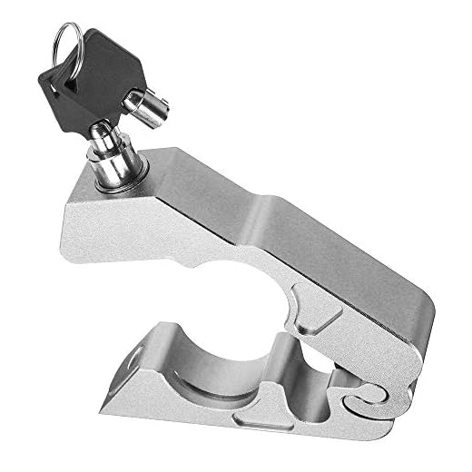 KKmoon Candado Antirrobo Moto para Embrague de Freno Manillar Bloqueo Dispositivo Antirrobo con Dos Llaves