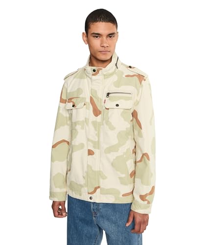 Image of LEVI'S Men's Washed Cotton Military Jacket (Regular & Big & Tall Sizes)
