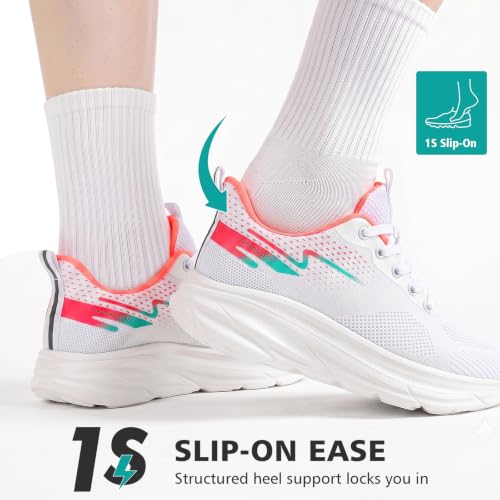 Image of Padgene Womens Sneakers Lightweight Tennis Walking Shoes Sports Running Shoes for Woman Mesh Breathable Gym Fashion Sneakers Athletic Comfortable Casual