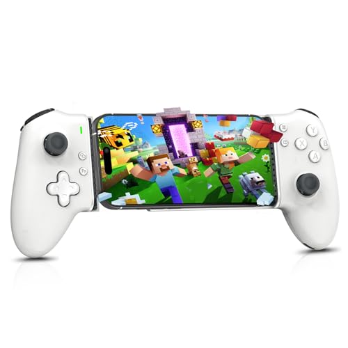 Shiptree Mobile Gaming Controller, Kabelloser Gaming Handy Controller für iPhone/Android, X-BOX, P-S4, Hall-Effekt & Triggern, Bluetooth, Geeignet für Minecraft, Call of Duty Mobile und Mehr