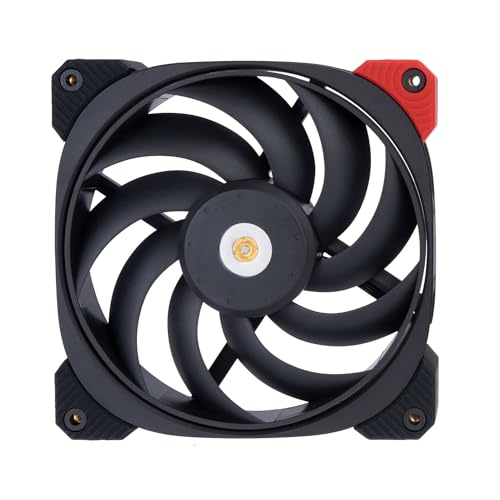 Image of InWin DN120PRO PWM, 120mm Premium Quiet Fan, Pro Grade Static Pressure Fan, Three-Phase Motor, Metallic Screw Thread, PWM, FDB with Copper Bearing Shield, 4-Pin (120mm, Black), up to 2200rpm