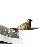 canjoyn Cast Iron Paperweight Garden Home Office Desk Decor Collection Animal Figurine (Bird)