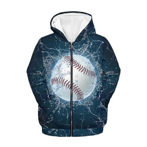 Suobstales Kids Soft Zip-Up Hoodie for Boys 6-16 Years Hooded Sweatshirt Fall Cardigan Jacket with Pockets3